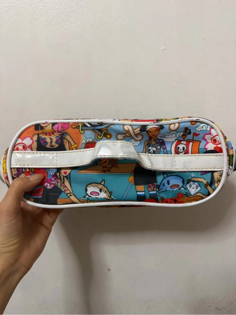 Colorful Cartoon Print Cosmetic Case